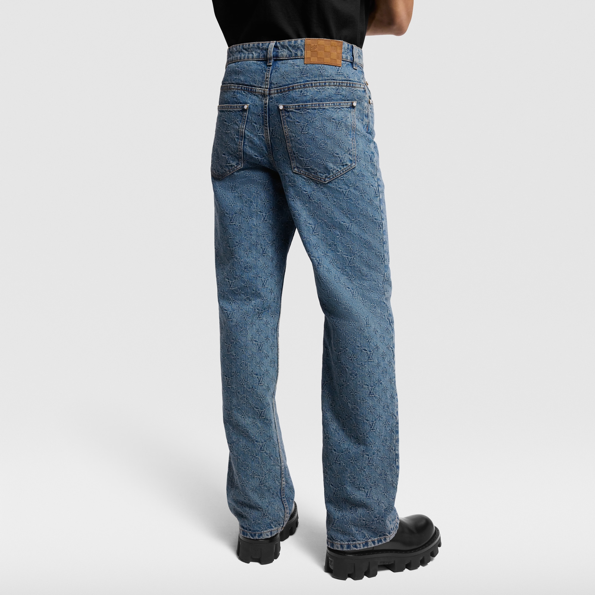 Vaqueros Monogram en Jacquard  Hombre Prêt-à-Porter Denim | LOUIS VUITTON (Zoom de producto)