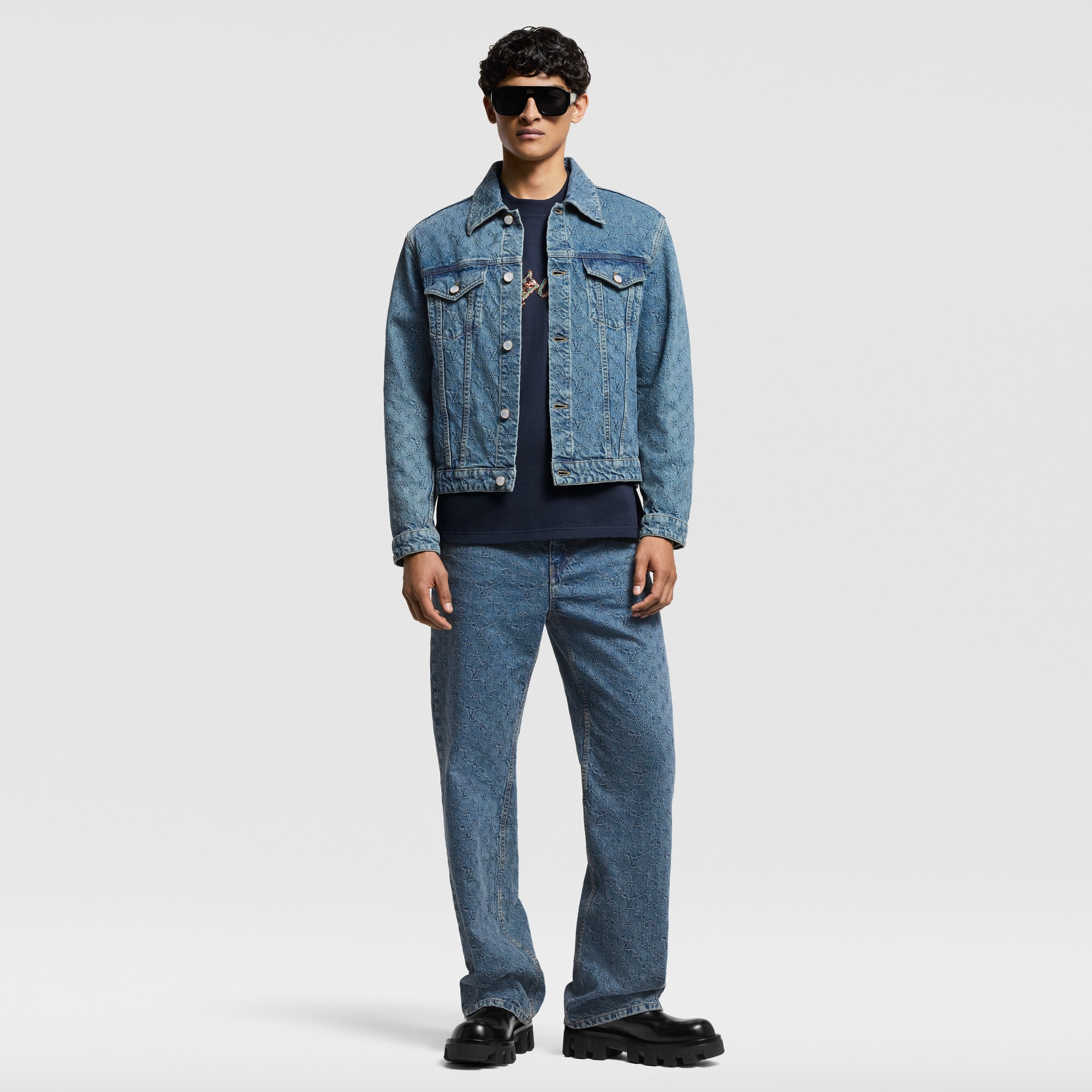 Vaqueros Monogram en Jacquard  Hombre Prêt-à-Porter Denim | LOUIS VUITTON (Zoom de producto)