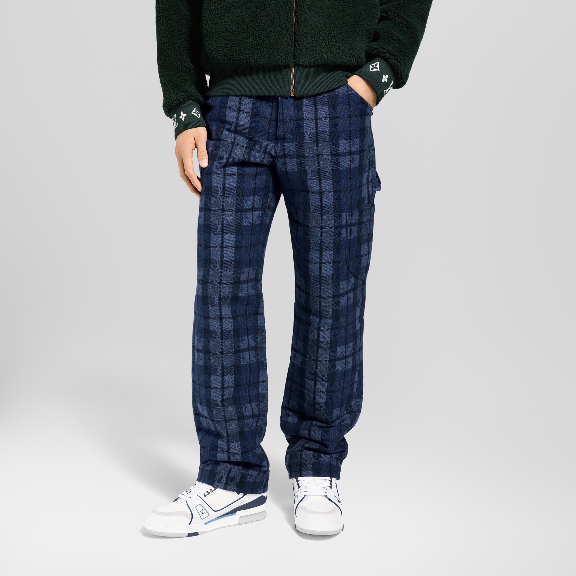 Vaqueros Monogram Tartan  Hombre Prêt-à-Porter Denim | LOUIS VUITTON (Zoom de producto)