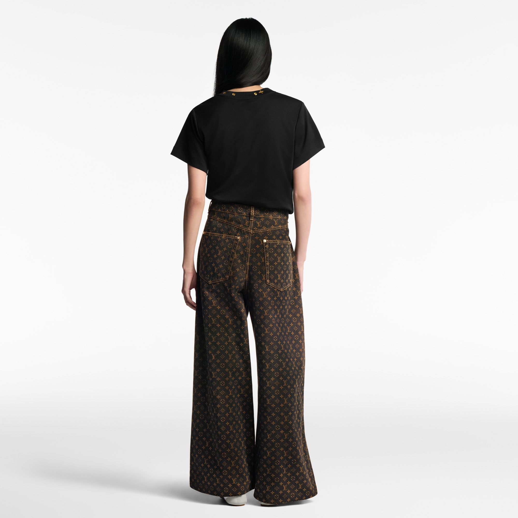 Vaqueros rectos Monogram  Mujer Prêt-à-Porter Pantalones | LOUIS VUITTON (Zoom de producto)