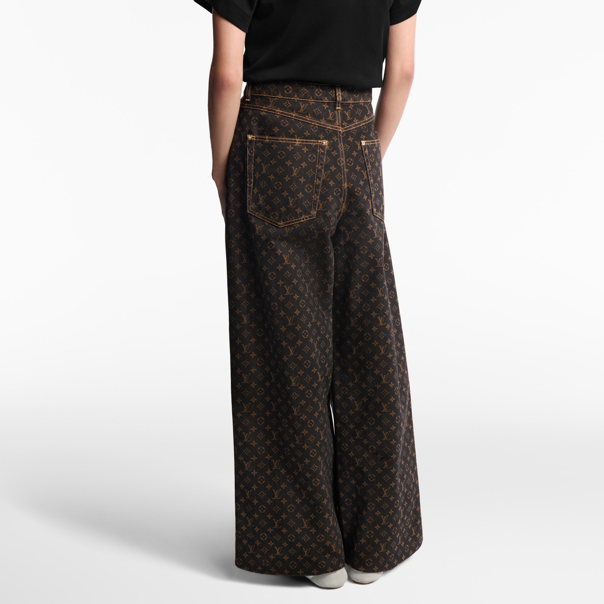 Vaqueros rectos Monogram  Mujer Prêt-à-Porter Pantalones | LOUIS VUITTON (Zoom de producto)