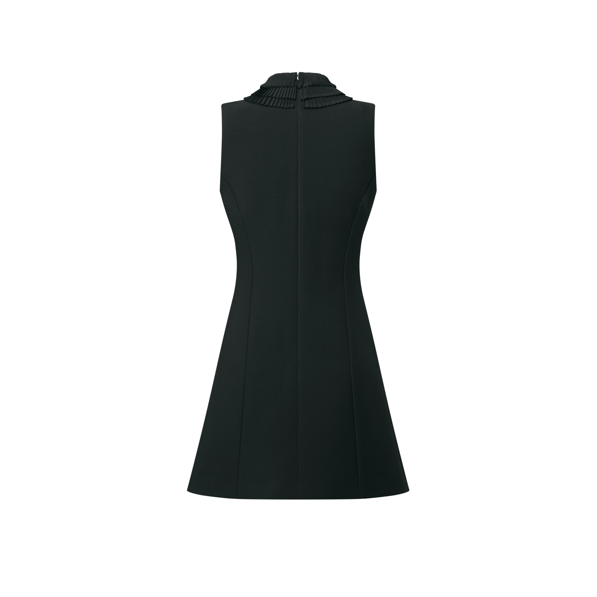 Vestido ajustado con cuello plisado  Mujer Prêt-à-Porter Vestidos | LOUIS VUITTON (Zoom de producto)