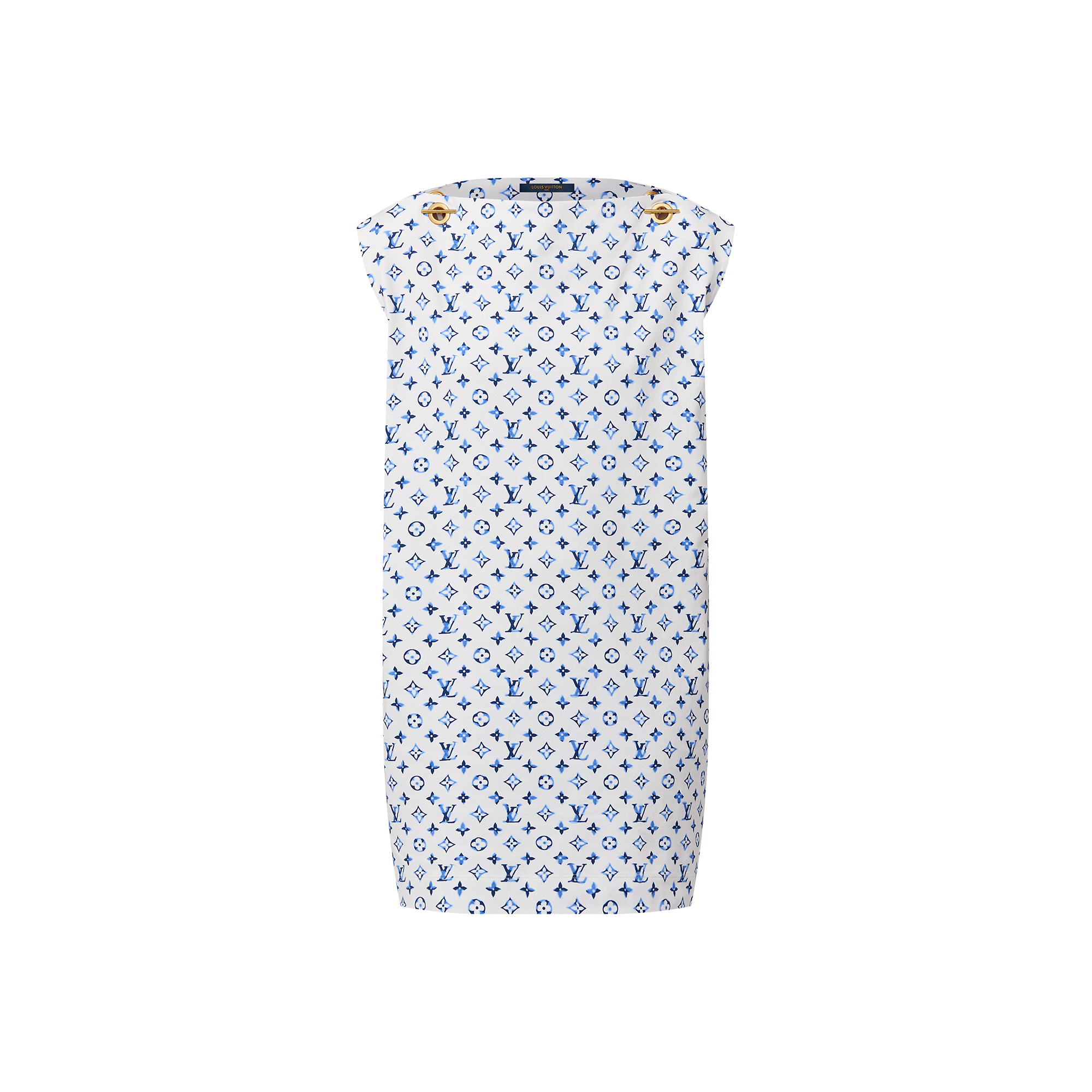 Vestido Aquarelle Monogram con ojales  Mujer Prêt-à-Porter Vestidos | LOUIS VUITTON (Zoom de producto)