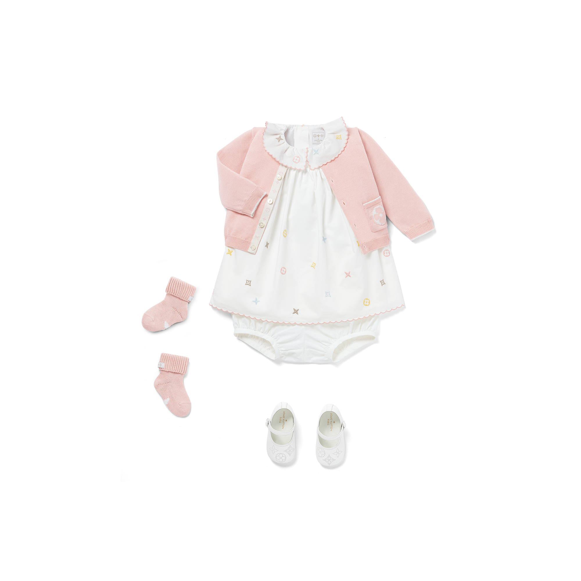 Vestido bordado Meli-Melo S00 Regalos Regalos para bebés } | LOUIS VUITTON (Zoom de producto)