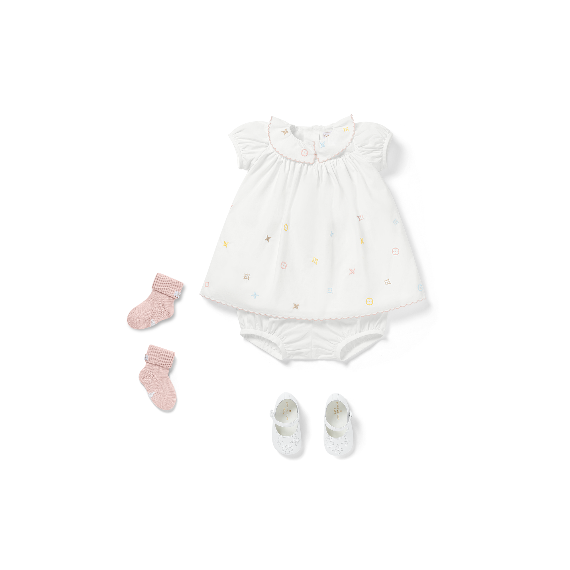 Vestido bordado Meli-Melo S00 Regalos Regalos para bebés } | LOUIS VUITTON (Zoom de producto)