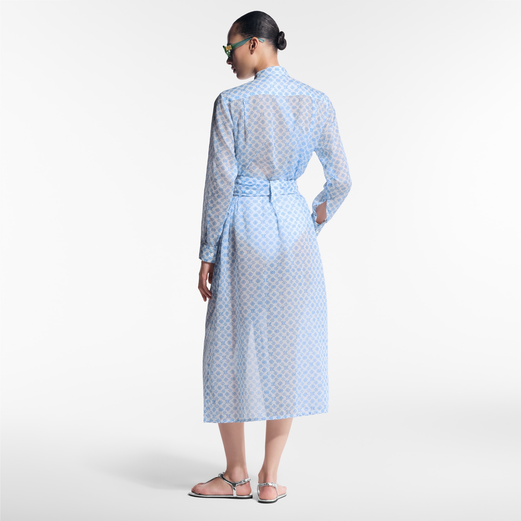 Vestido camisero 3D Monogram  Mujer Prêt-à-Porter Vestidos | LOUIS VUITTON (Zoom de producto)