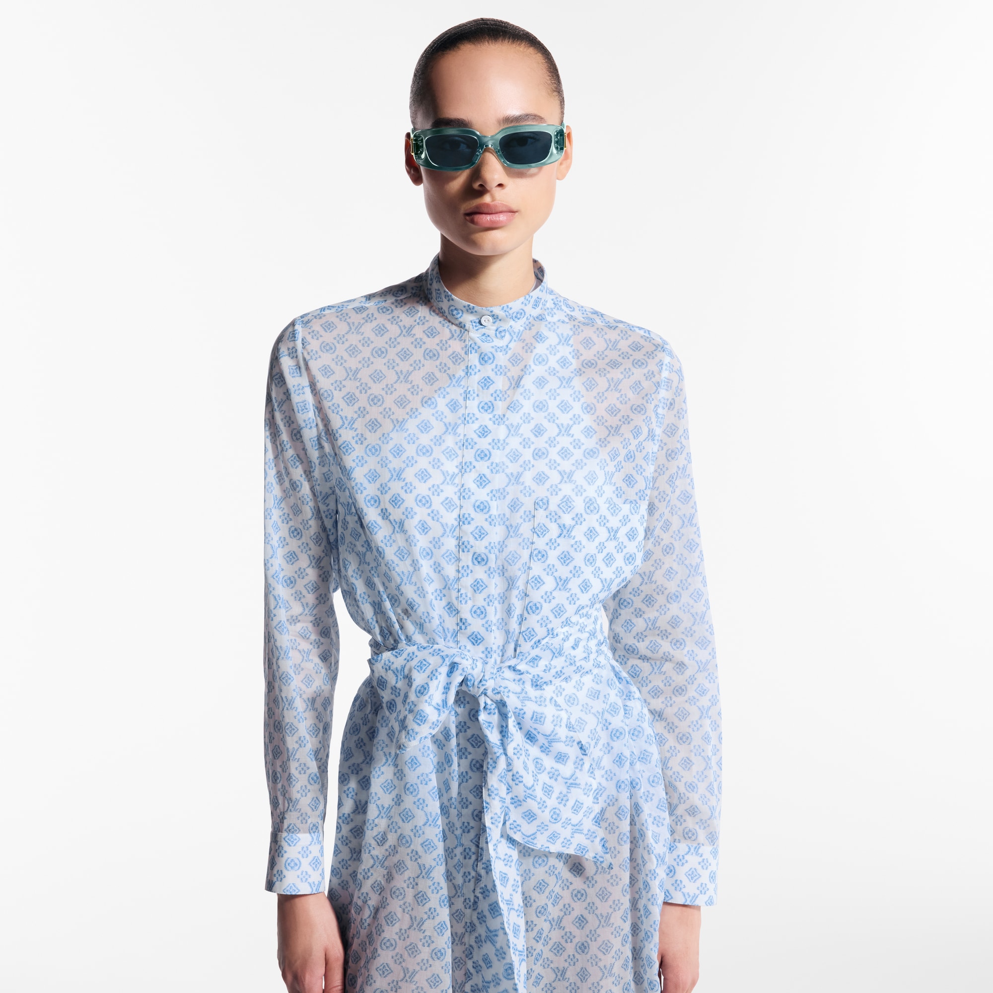 Vestido camisero 3D Monogram  Mujer Prêt-à-Porter Vestidos | LOUIS VUITTON (Zoom de producto)