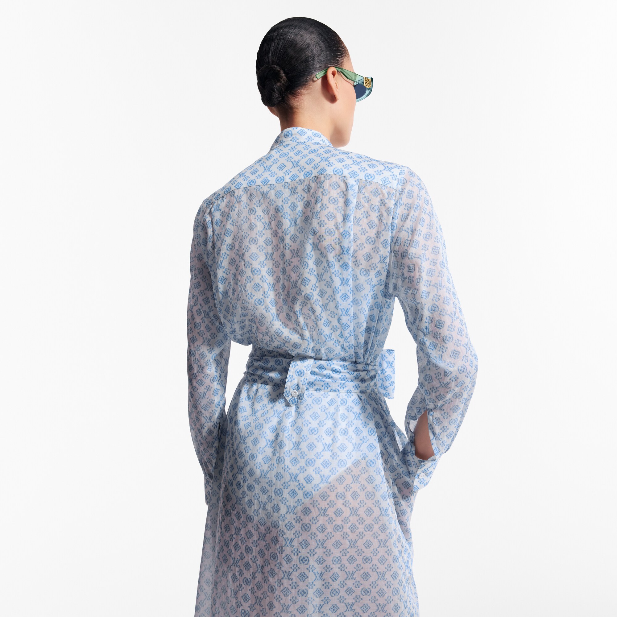 Vestido camisero 3D Monogram  Mujer Prêt-à-Porter Vestidos | LOUIS VUITTON (Zoom de producto)