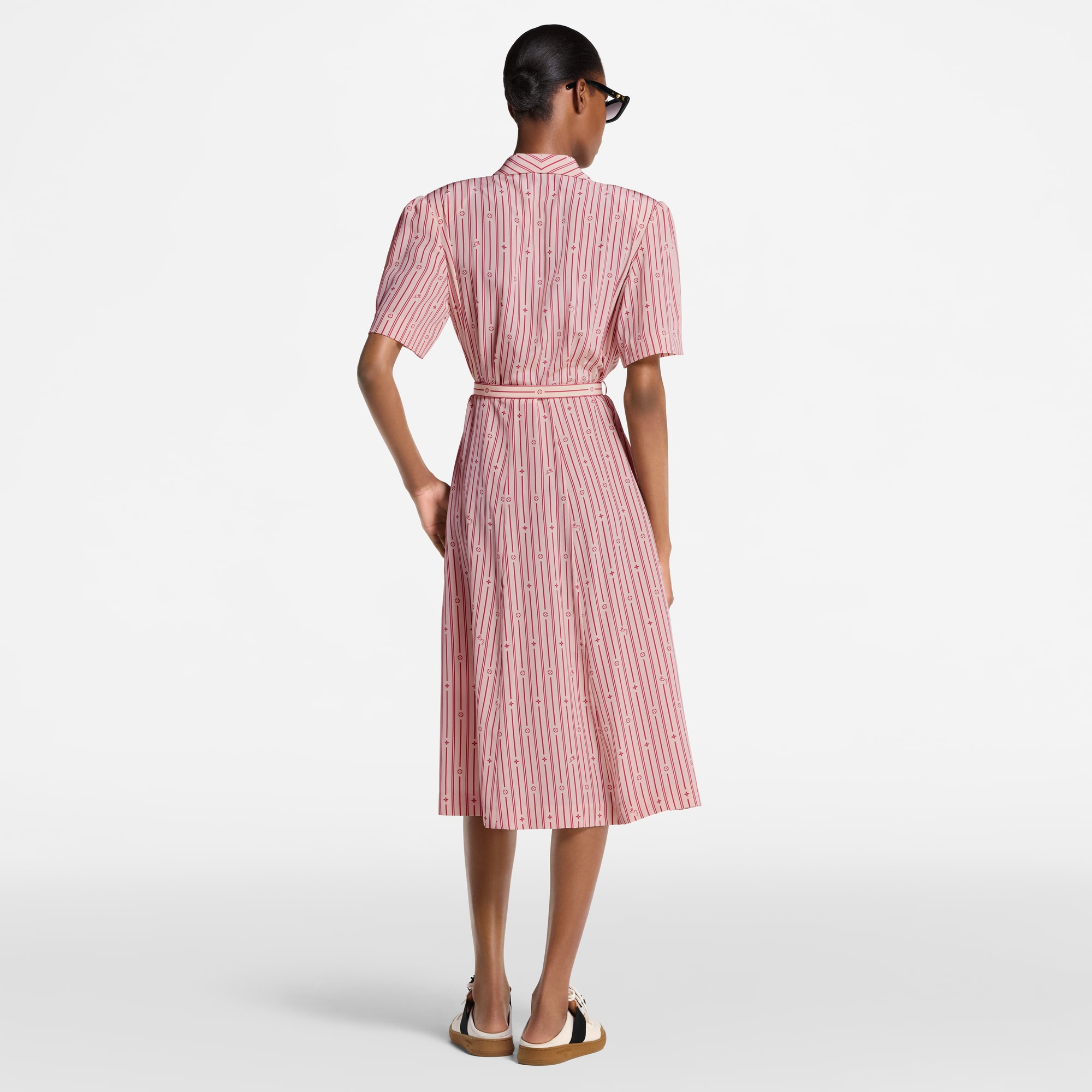 Vestido camisero de rayas Neverfull  Mujer Prêt-à-Porter Vestidos | LOUIS VUITTON (Zoom de producto)