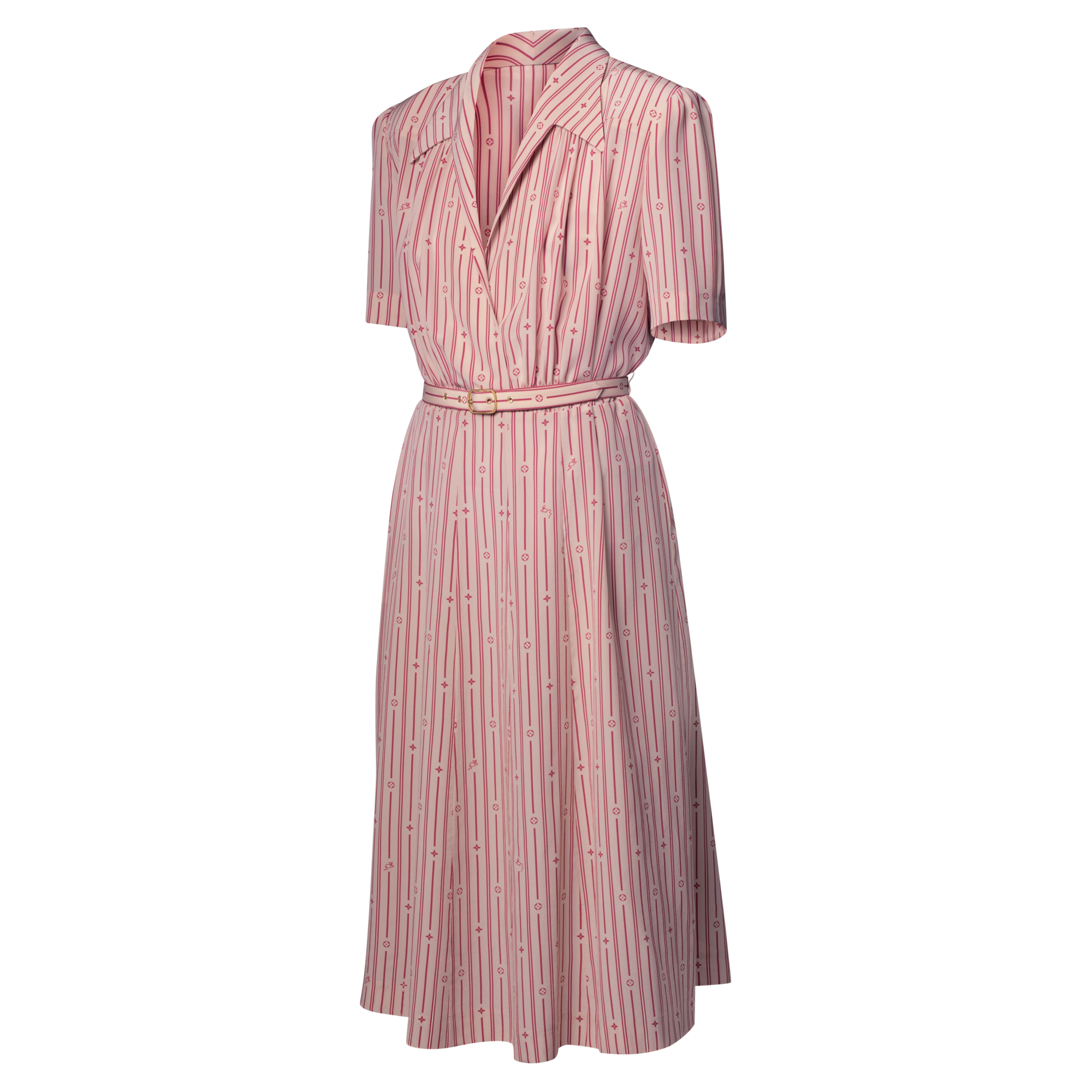 Vestido camisero de rayas Neverfull  Mujer Prêt-à-Porter Vestidos | LOUIS VUITTON (Zoom de producto)