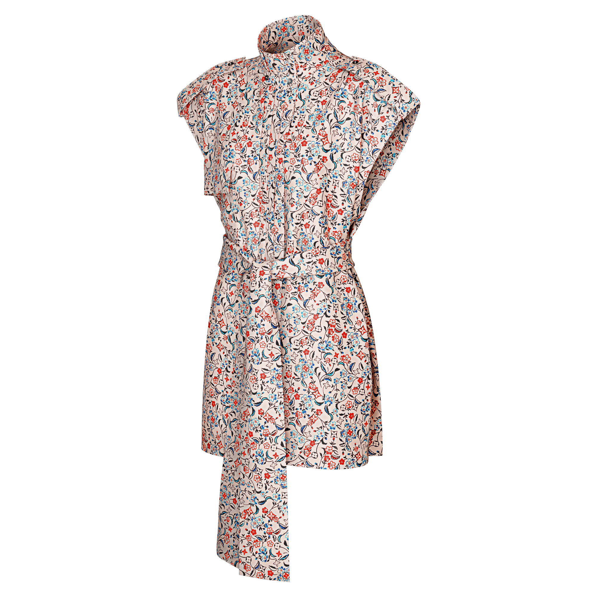 Vestido con cinturón y flores Monogram  Mujer Prêt-à-Porter Vestidos | LOUIS VUITTON (Zoom de producto)