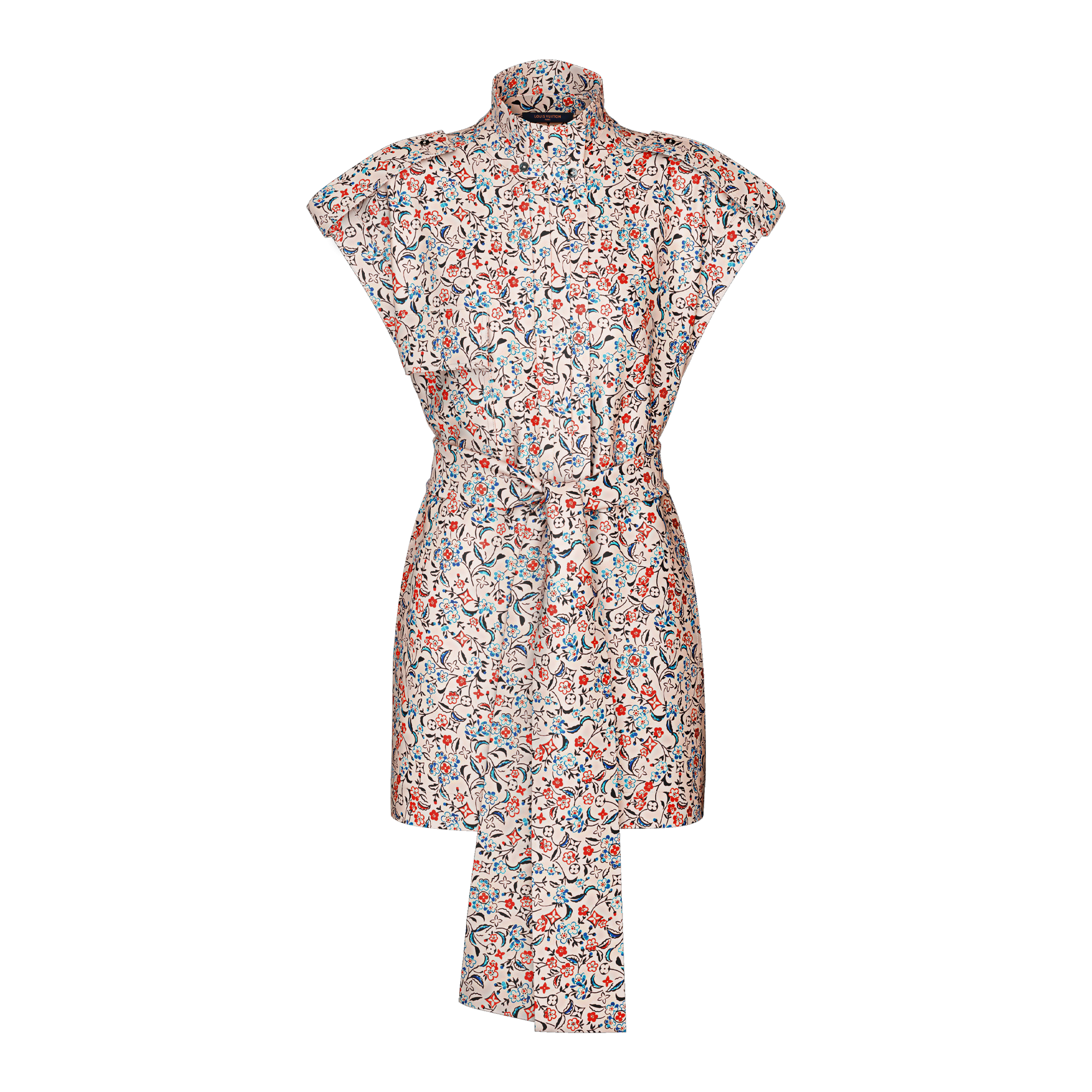 Vestido con cinturón y flores Monogram  Mujer Prêt-à-Porter Vestidos | LOUIS VUITTON (Zoom de producto)