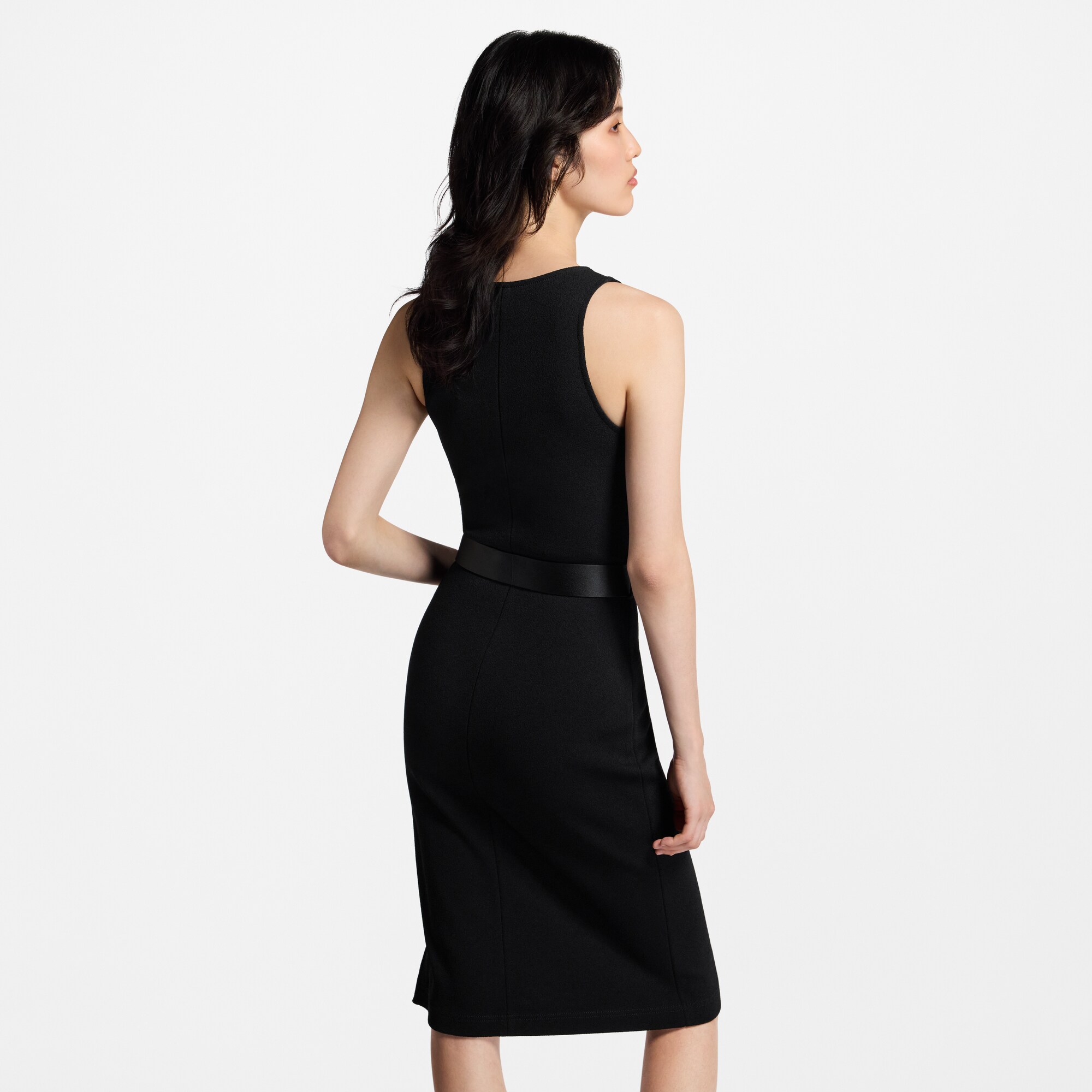 Vestido con cinturón y mosquetón  Mujer Prêt-à-Porter Vestidos | LOUIS VUITTON (Zoom de producto)