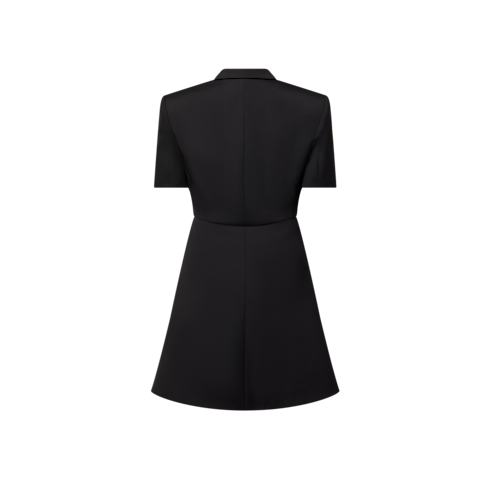 Vestido cruzado de manga corta Mujer Prêt-à-Porter Vestidos | LOUIS VUITTON (Zoom de producto)