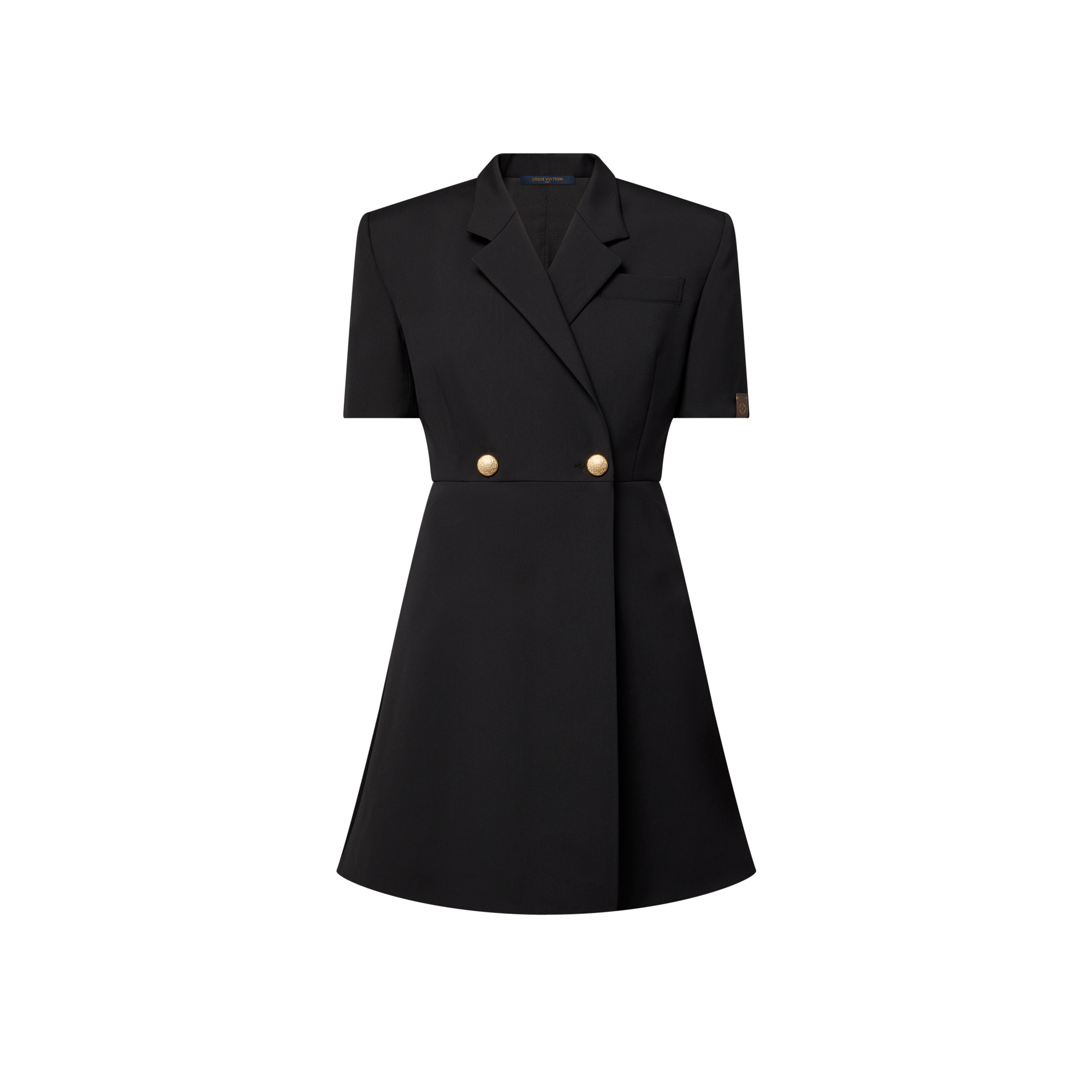 Vestido cruzado de manga corta  Mujer Prêt-à-Porter Vestidos | LOUIS VUITTON (Zoom de producto)