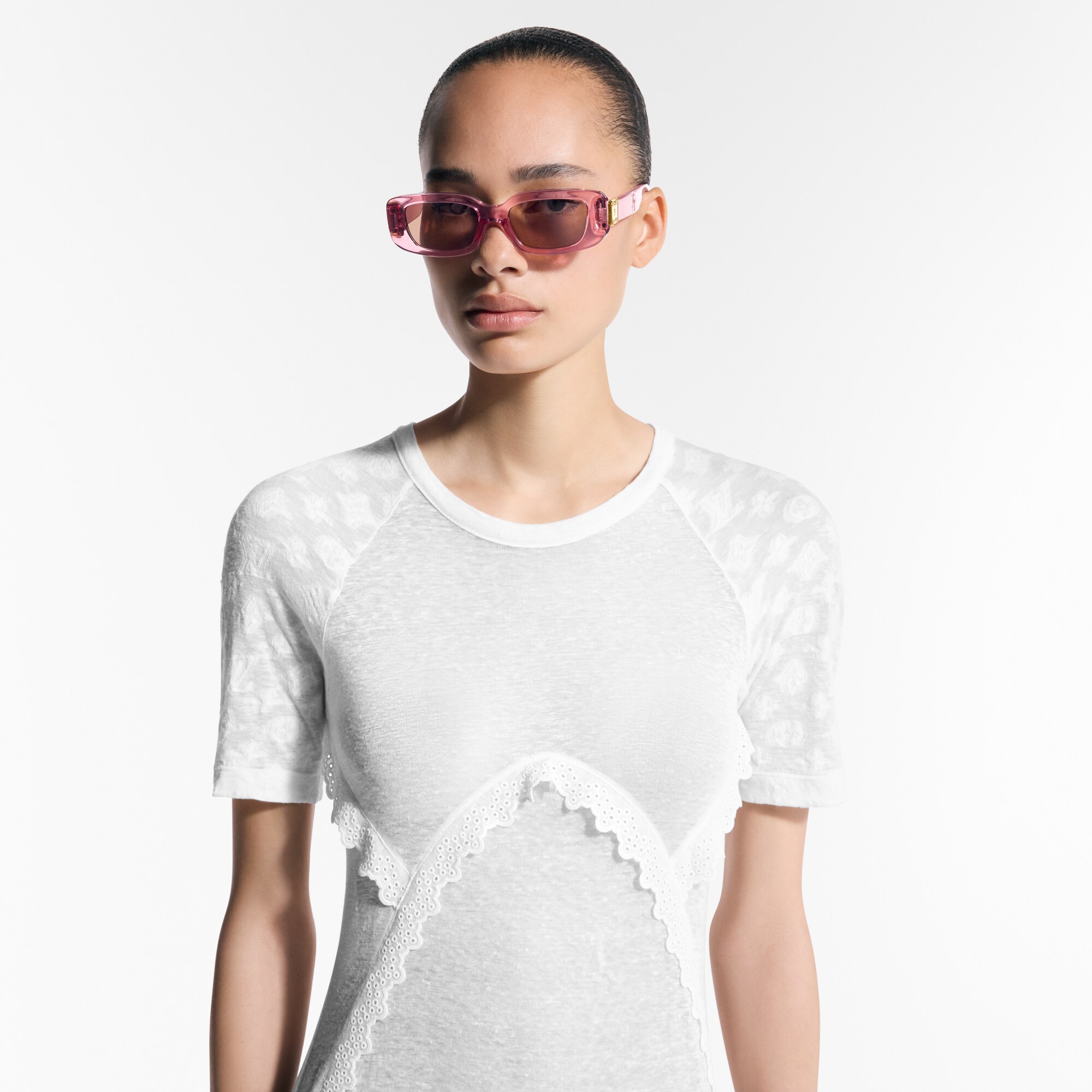 Vestido de Jacquard con detalle Monogram  Novedades Para mujer Summer Odyssey | LOUIS VUITTON (Zoom de producto)