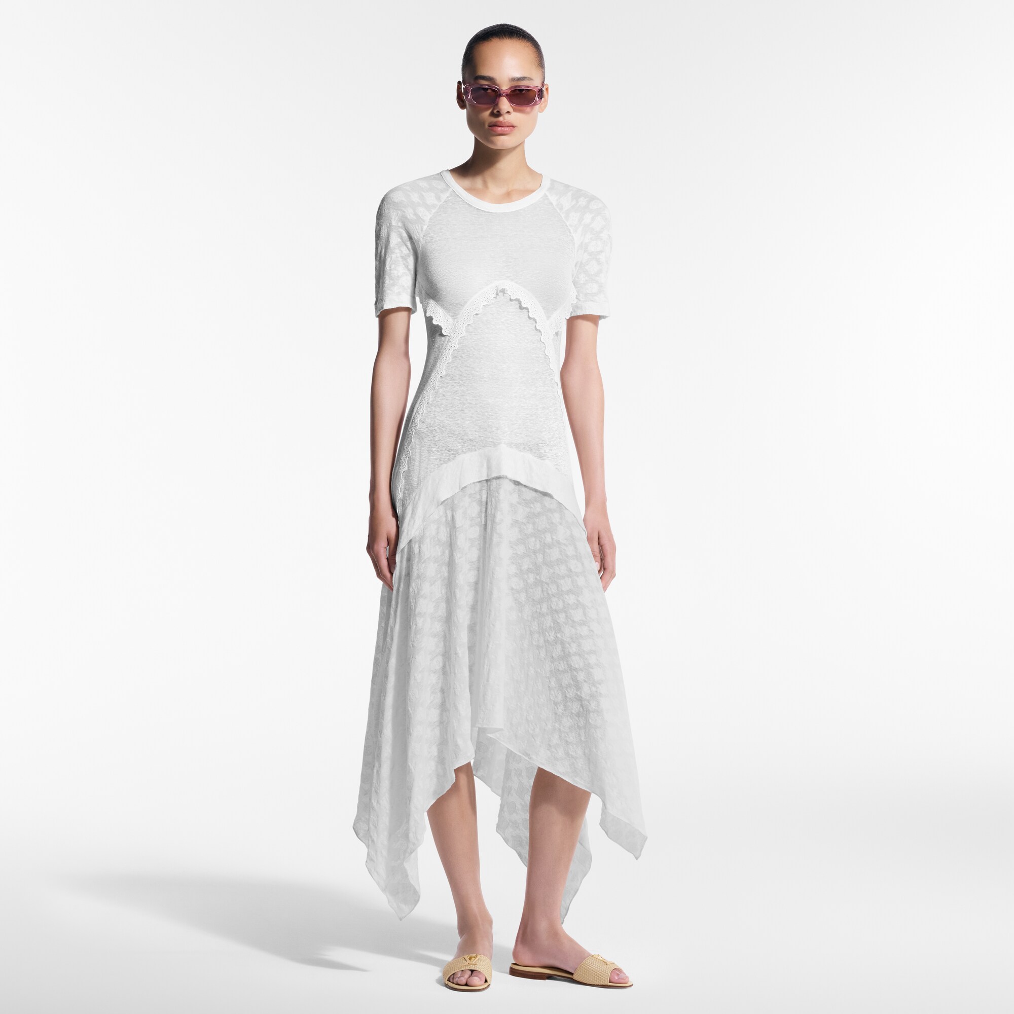 Vestido de Jacquard con detalle Monogram  Novedades Para mujer Summer Odyssey | LOUIS VUITTON (Zoom de producto)