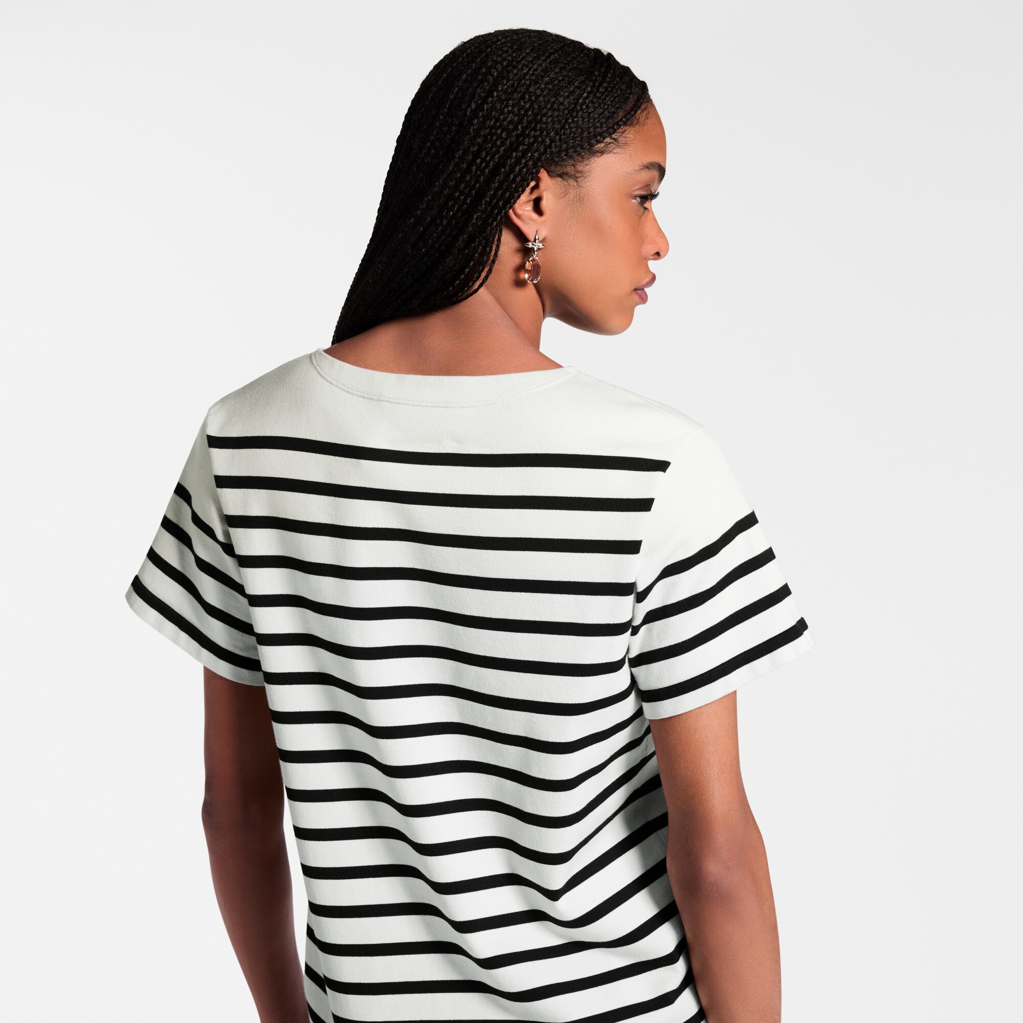 Vestido de punto a rayas  Mujer Prêt-à-Porter Vestidos | LOUIS VUITTON (Zoom de producto)