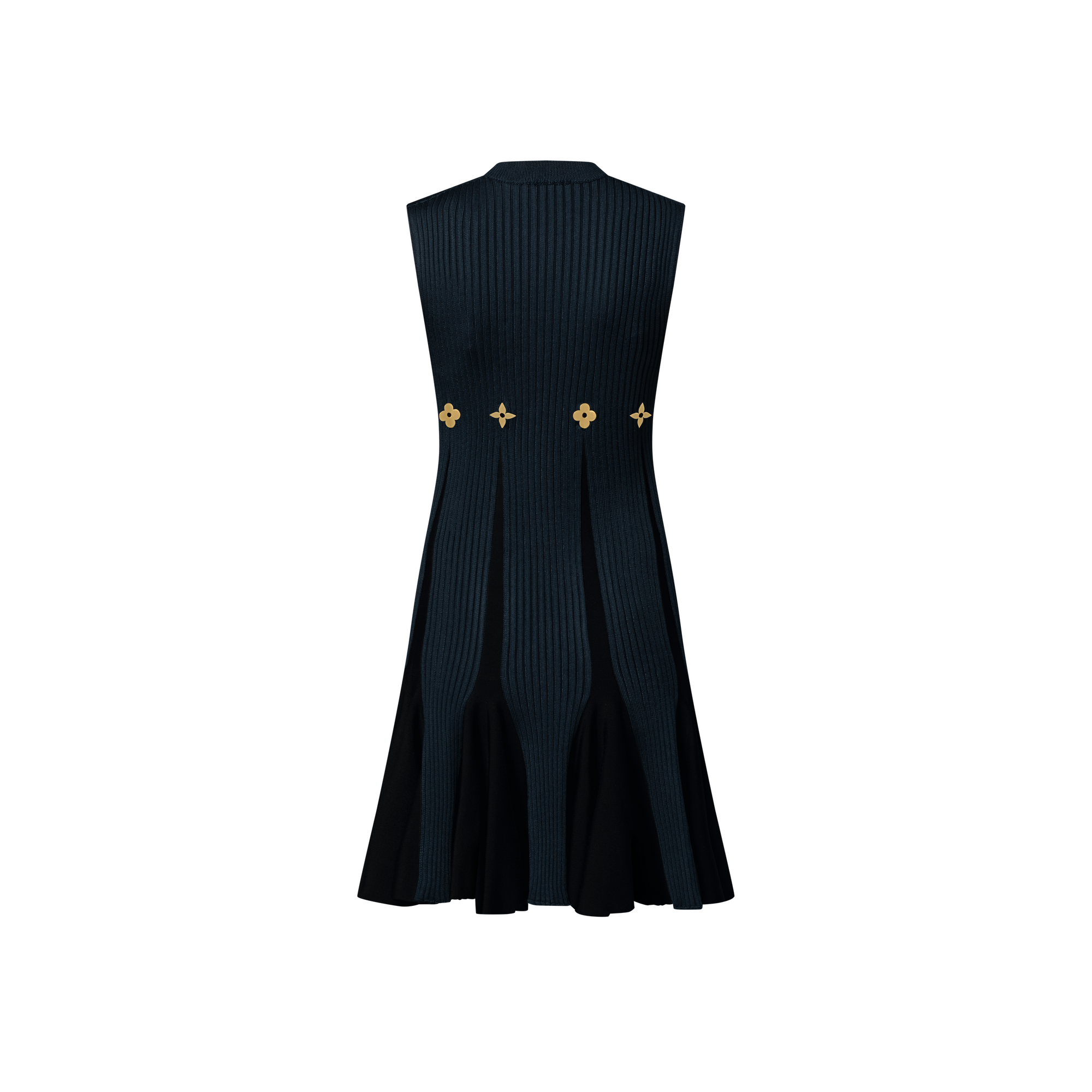 Vestido de punto con detalle distintivo  Mujer Prêt-à-Porter Vestidos | LOUIS VUITTON (Zoom de producto)