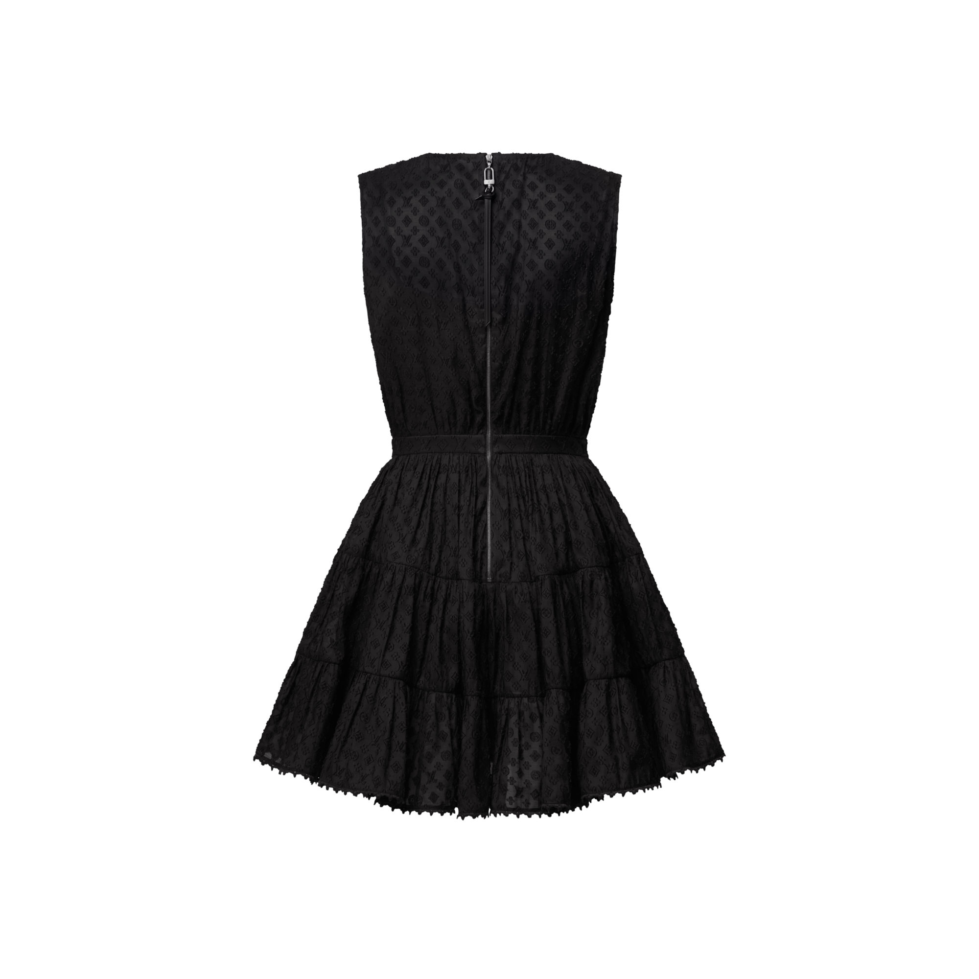 Vestido escalonado Monogram en fil coupé  Mujer Prêt-à-Porter Vestidos | LOUIS VUITTON (Zoom de producto)