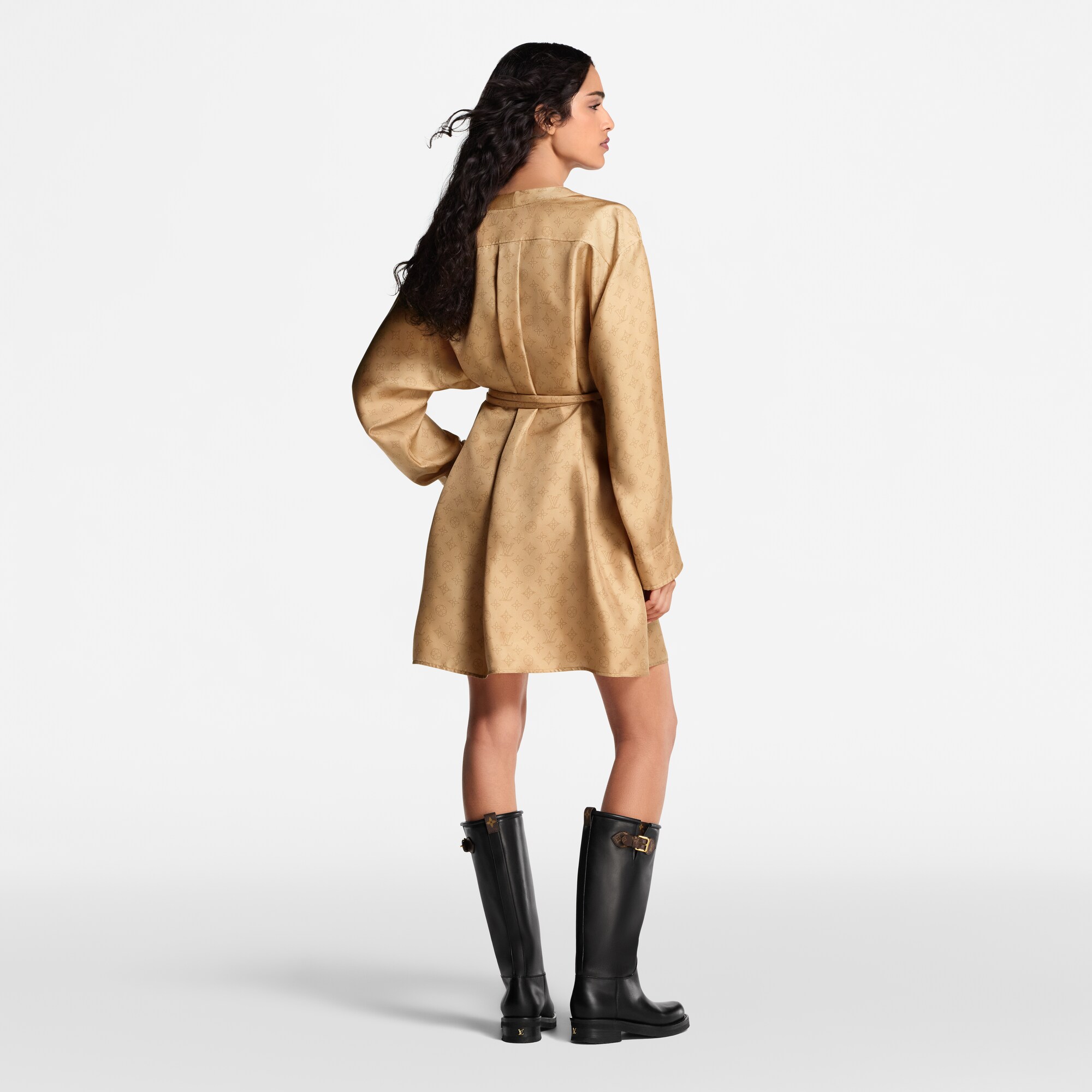 Vestido Mahina Monogram con botones  Mujer Prêt-à-Porter Vestidos | LOUIS VUITTON (Zoom de producto)