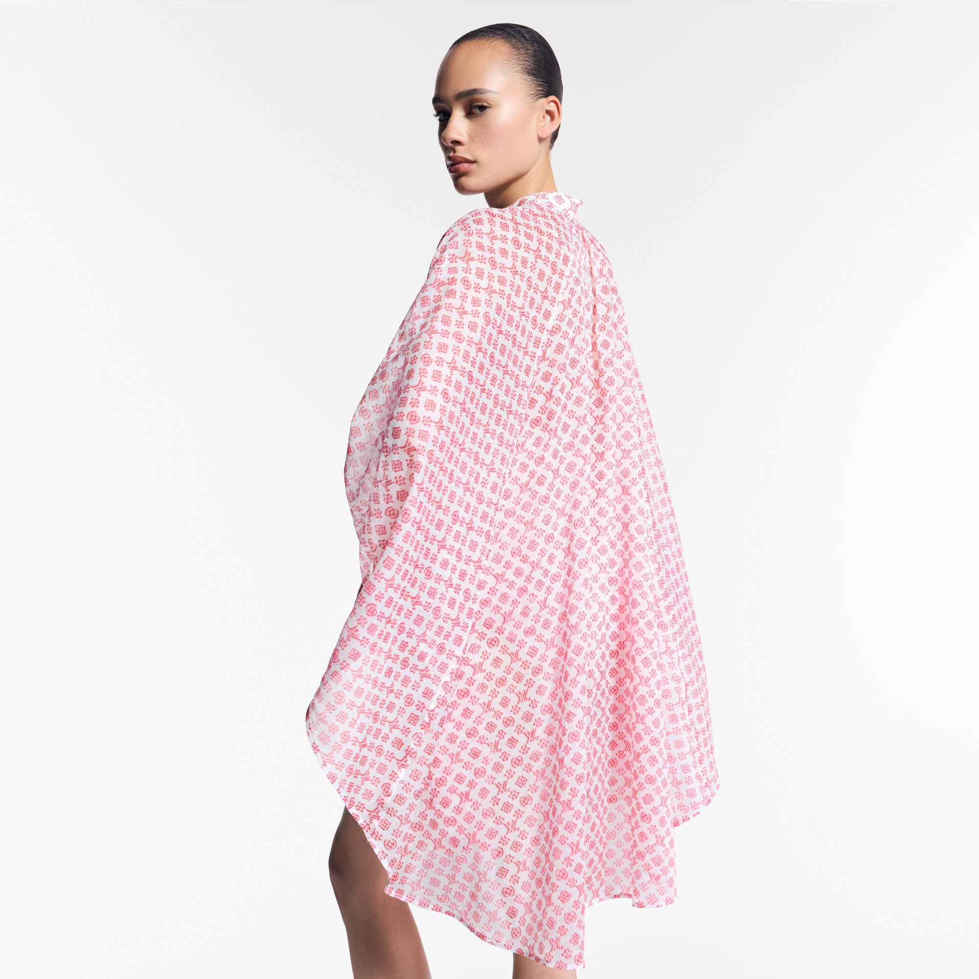Vestido Monogram con manga murciélago  Mujer Prêt-à-Porter Vestidos | LOUIS VUITTON (Zoom de producto)