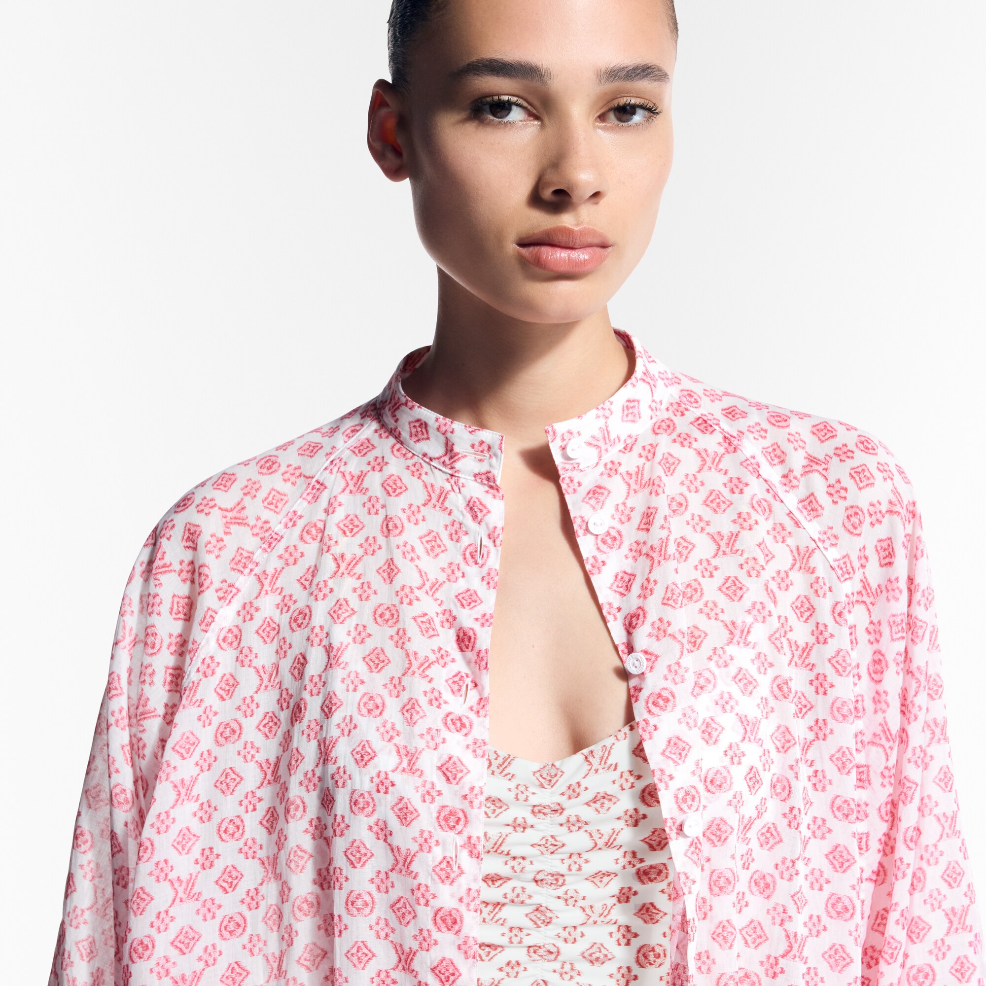Vestido Monogram con manga murciélago  Mujer Prêt-à-Porter Vestidos | LOUIS VUITTON (Zoom de producto)