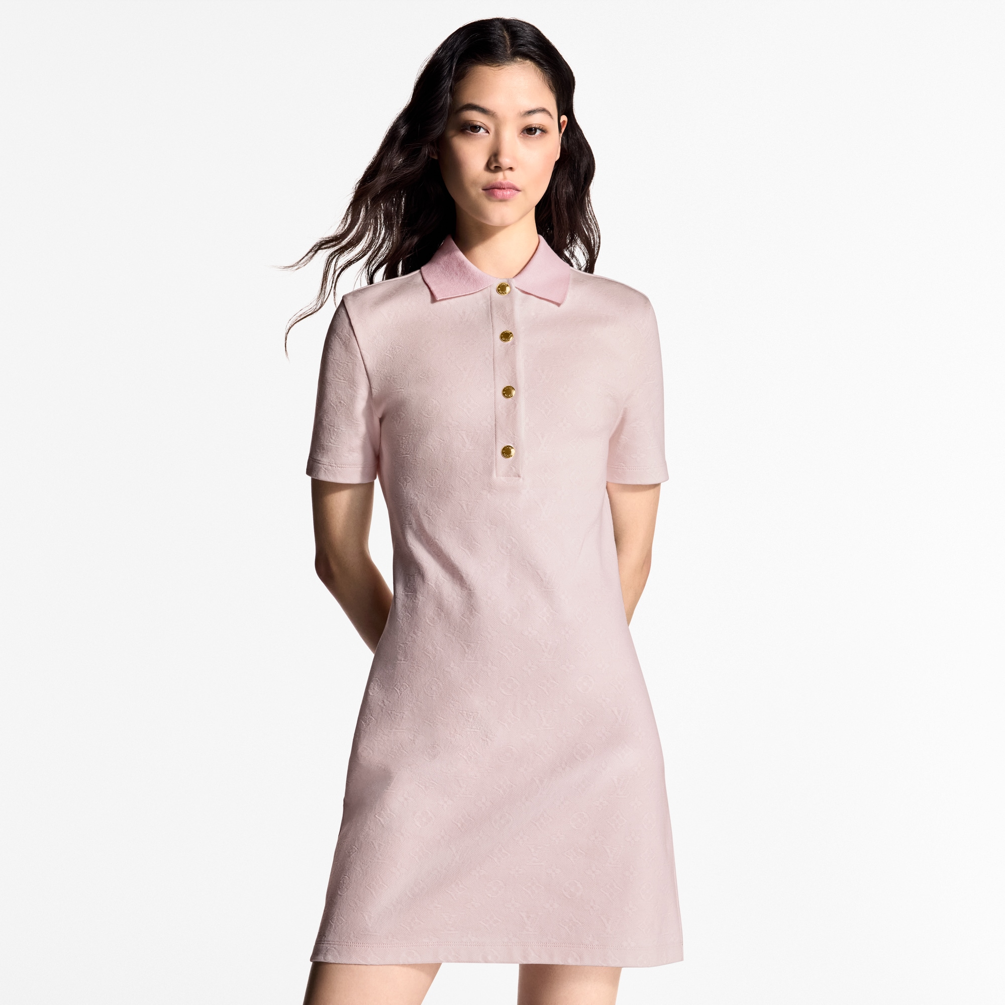 Vestido Monogram de piqué  Mujer Prêt-à-Porter Vestidos | LOUIS VUITTON (Zoom de producto)