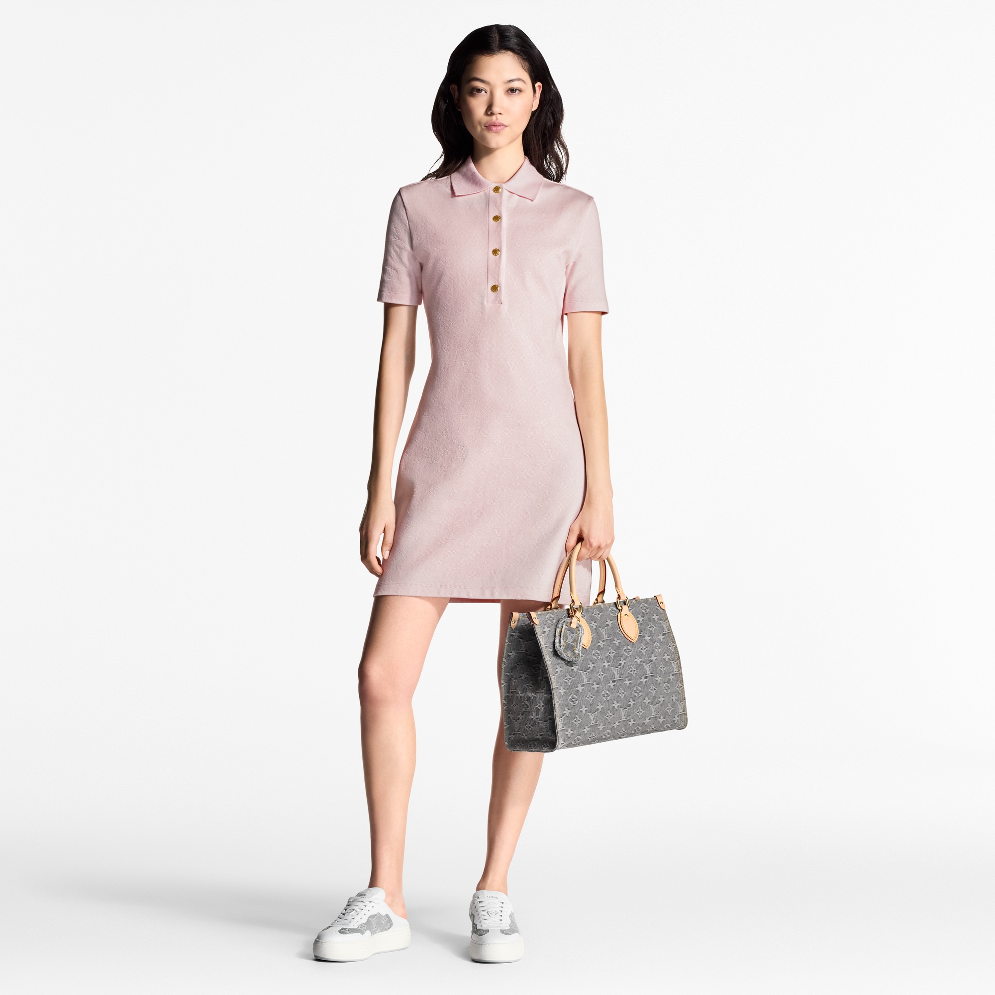 Vestido Monogram de piqué  Mujer Prêt-à-Porter Vestidos | LOUIS VUITTON (Zoom de producto)