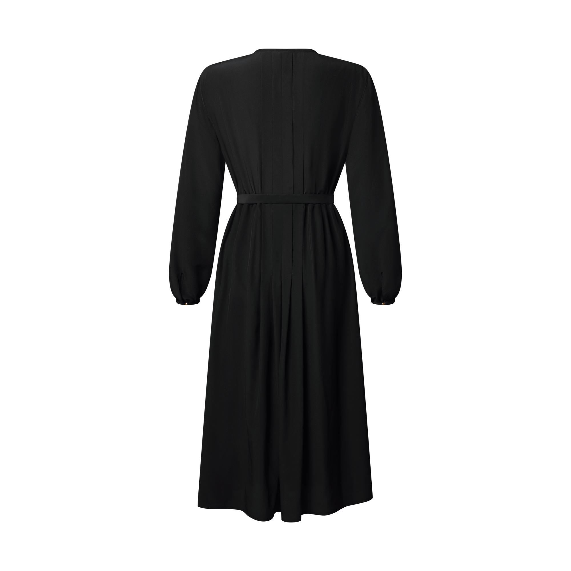 Vestido plisado con detalle Monogram  Mujer Prêt-à-Porter Vestidos | LOUIS VUITTON (Zoom de producto)