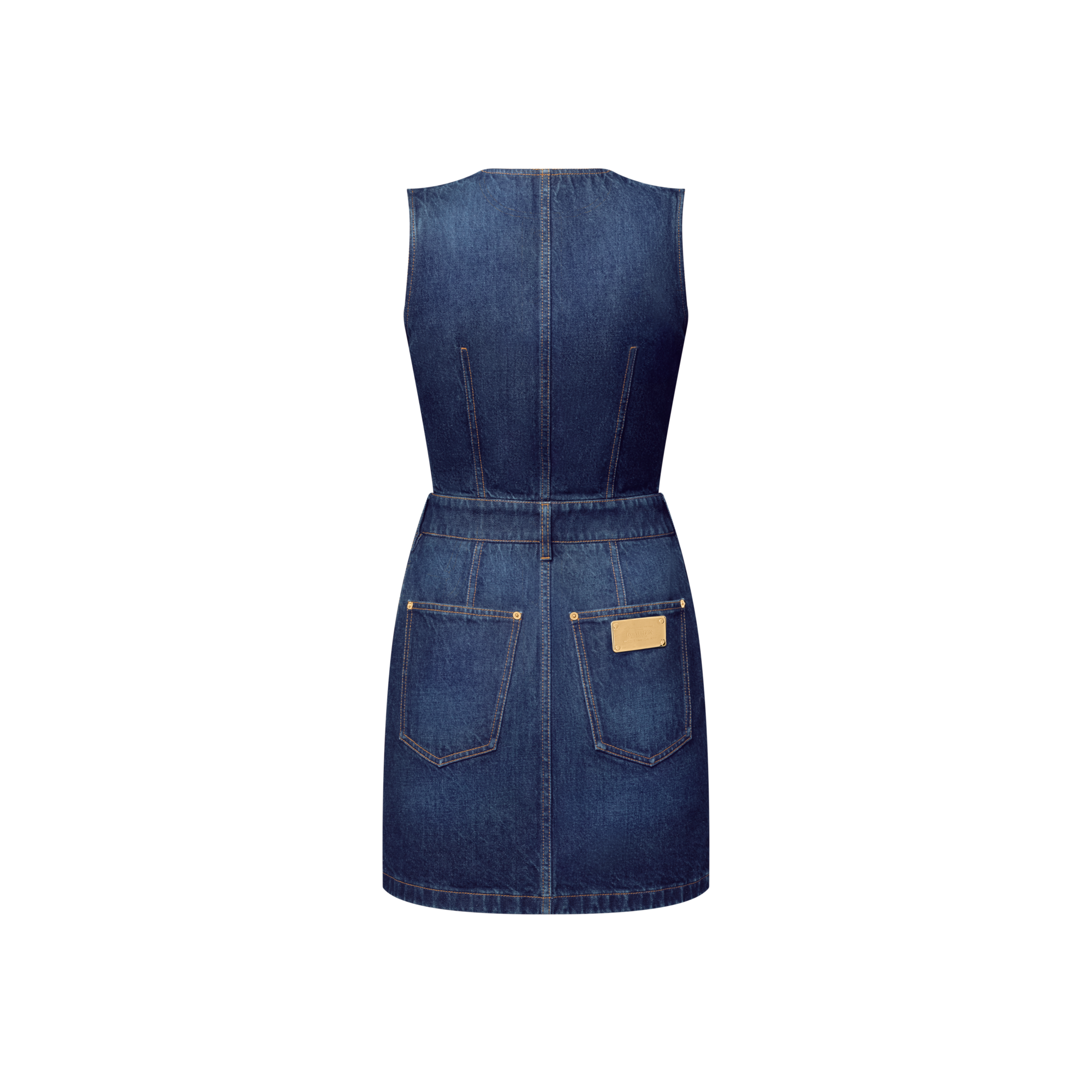 Vestido vaquero con botones  Mujer Prêt-à-Porter Vestidos | LOUIS VUITTON (Zoom de producto)