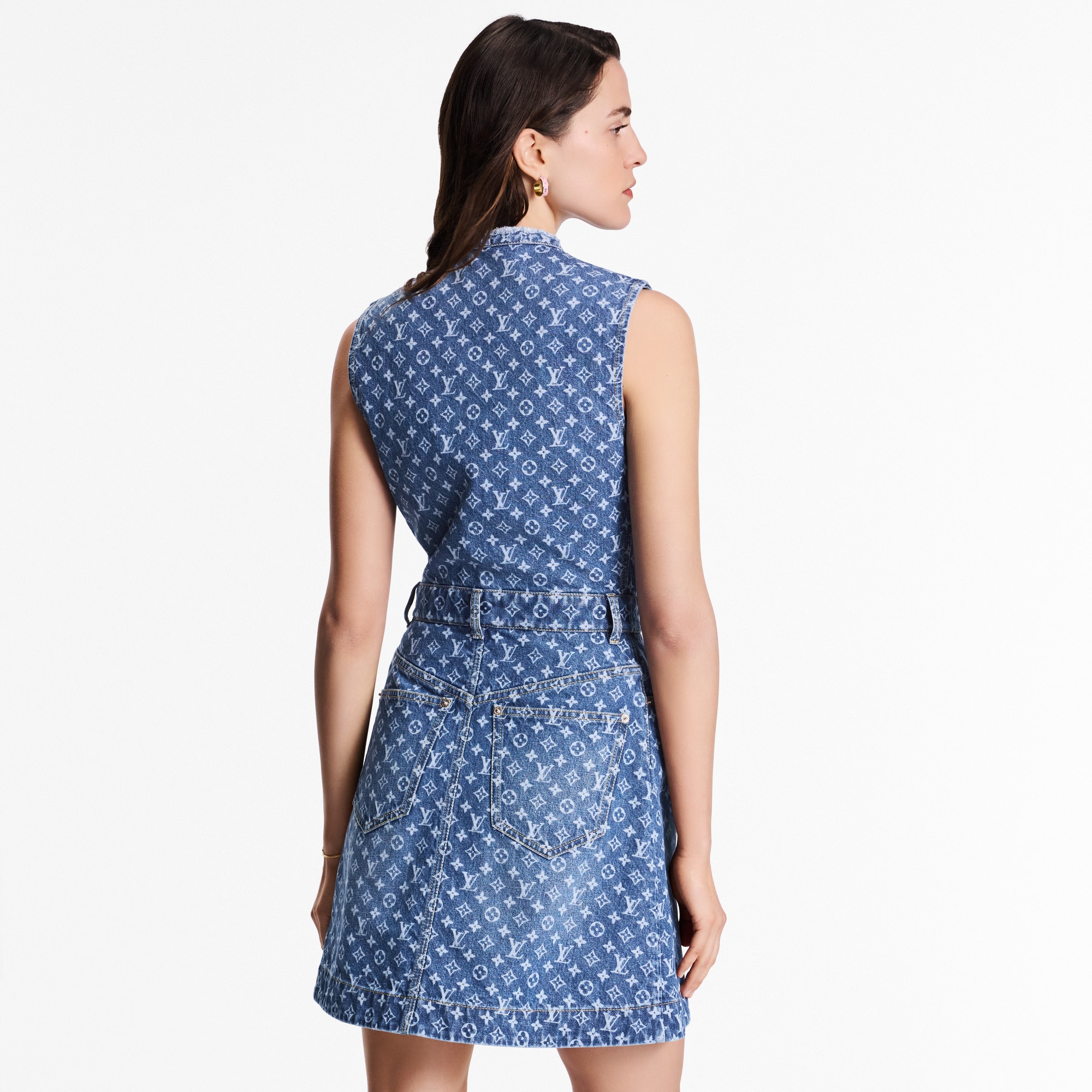 Vestido vaquero Monogram  Mujer Prêt-à-Porter Vestidos | LOUIS VUITTON (Zoom de producto)