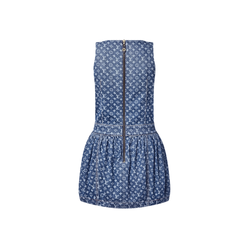 Vestido vaquero Monogram Mujer Prêt-à-Porter Vestidos | LOUIS VUITTON (Zoom de producto)