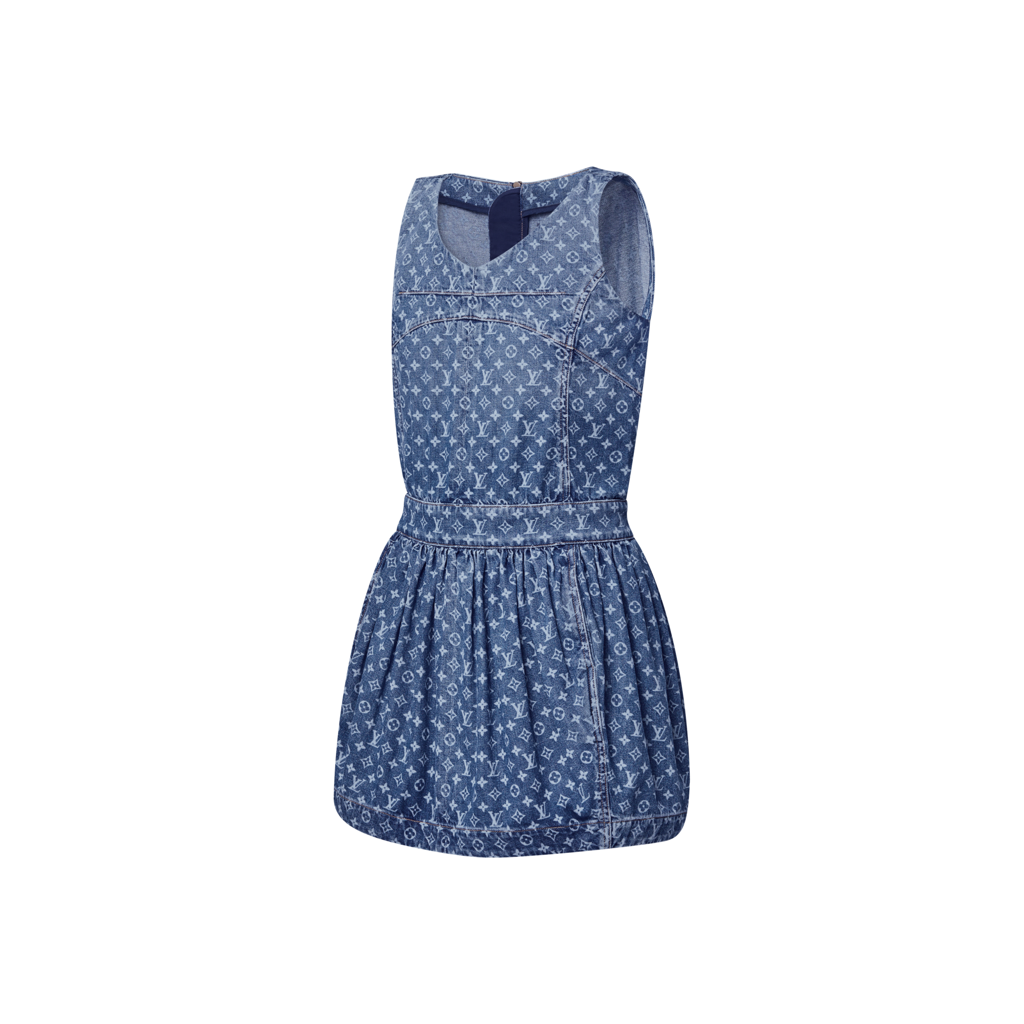 Vestido vaquero Monogram  Mujer Prêt-à-Porter Vestidos | LOUIS VUITTON (Zoom de producto)