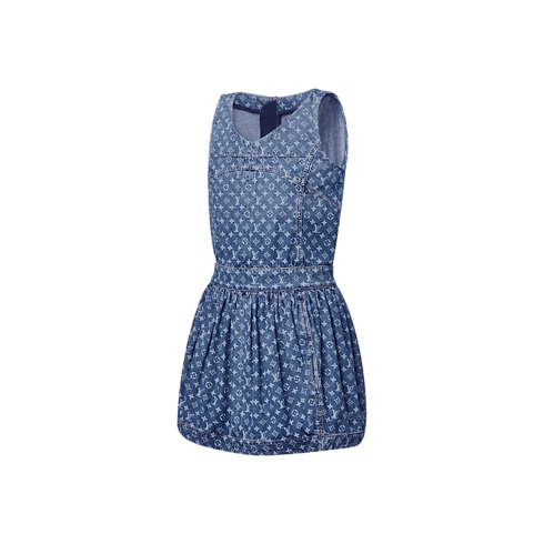Vestido vaquero Monogram Mujer Prêt-à-Porter Vestidos | LOUIS VUITTON (Zoom de producto)