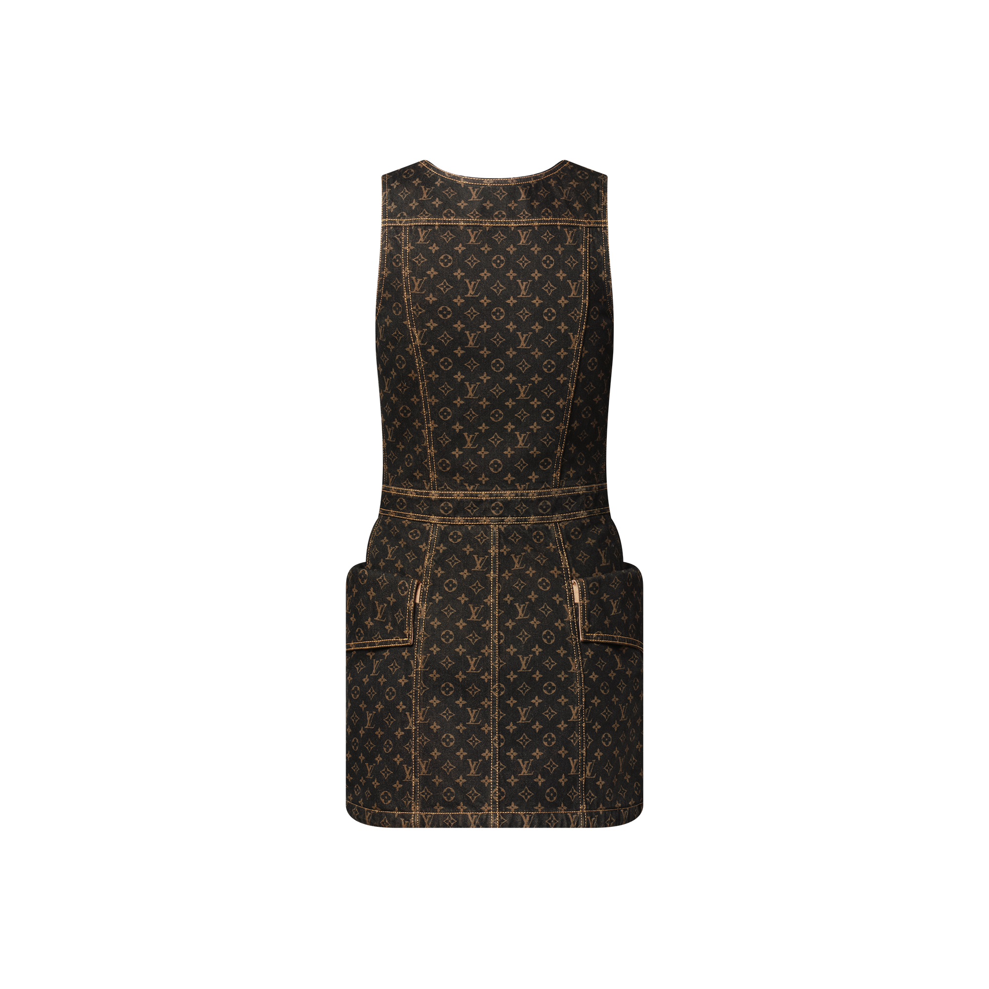 Vestido vaquero Monogram con botones  Mujer Prêt-à-Porter Vestidos | LOUIS VUITTON (Zoom de producto)